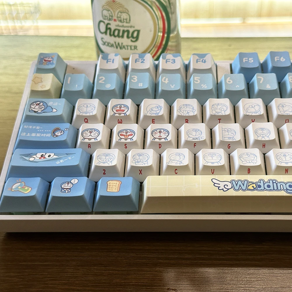 Gaming Accessories Aesthetic - Oryginalne nakładki na klawisze Doraemon, 120