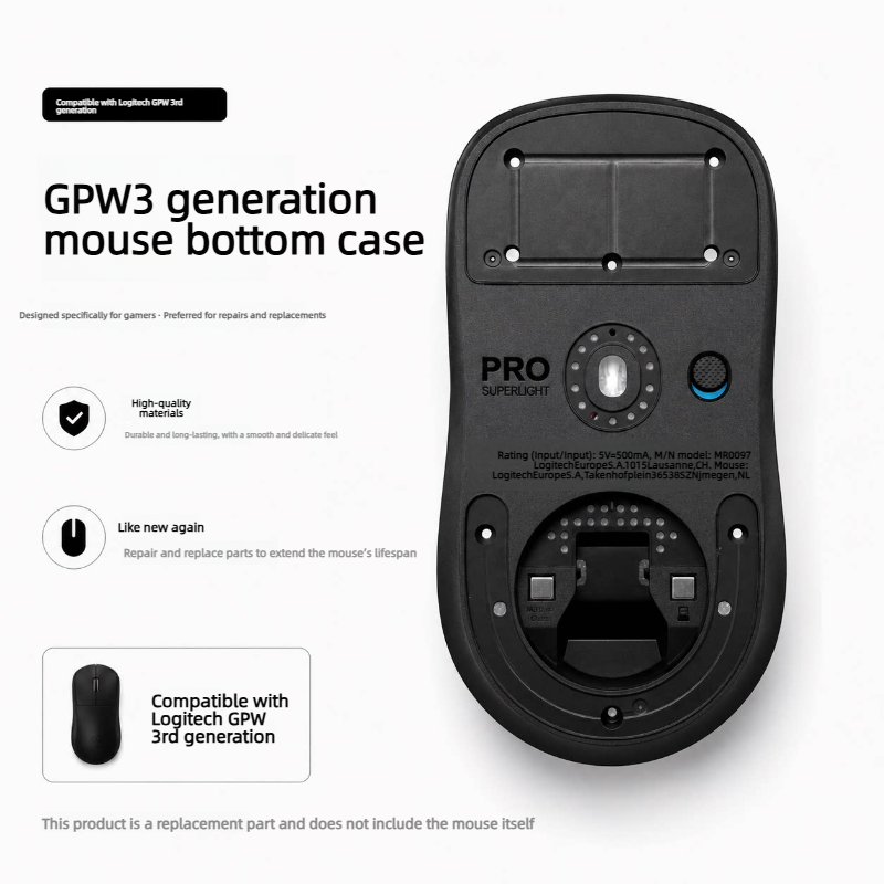 Zamienna dolna obudowa myszy d – Logitech Mouse G Pro X Superlight recenzja i cena