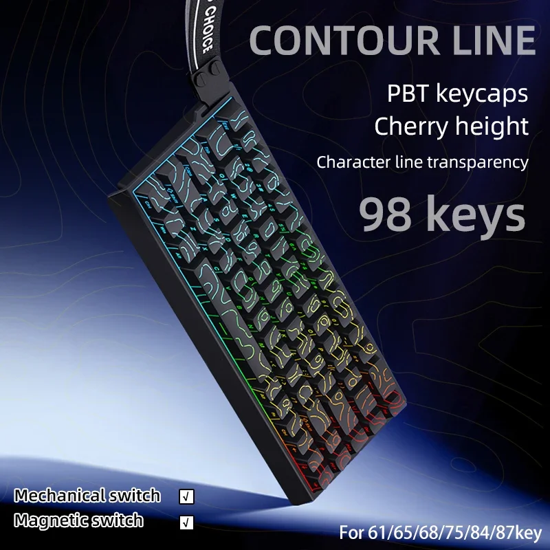 Klawisze Contour KM98 PBT - Id – Gaming Accessories Aesthetic recenzja i cena